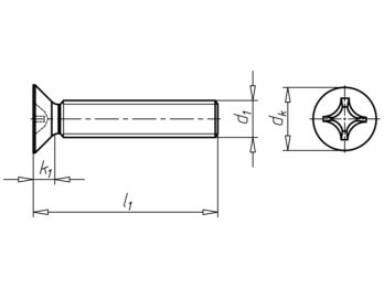 Heel Krijt Contract 100 stuks Verzonken schroef M6x50 mm, met verzonken kop - Easycell